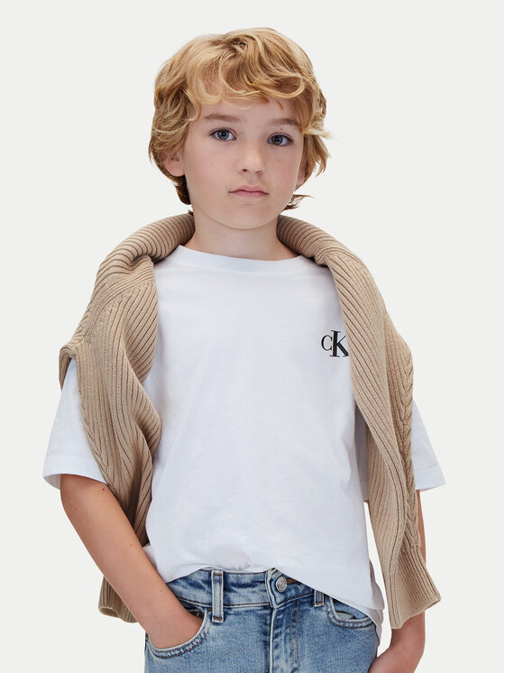 Calvin Klein Calvin Klein Комплект тениски LVCKTJI19B Бял Regular Fit