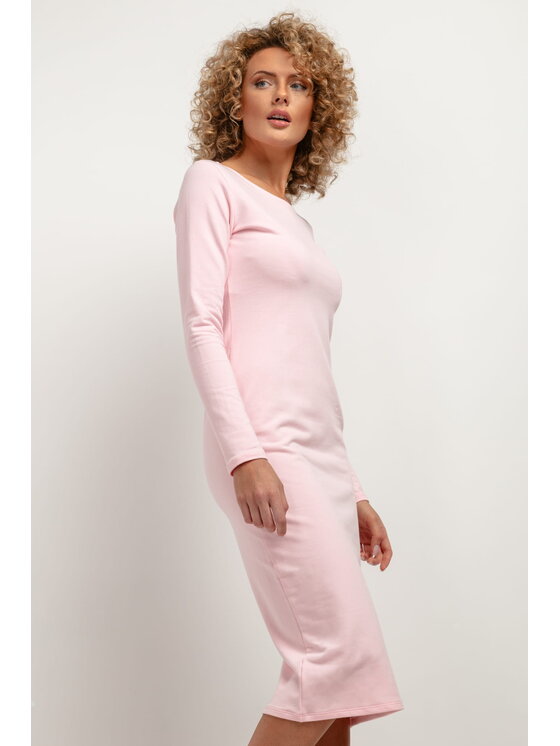 Tessita Tessita Sukienka codzienna T377 Różowy Straight Fit