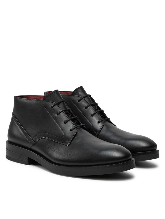Tommy Hilfiger Tommy Hilfiger Μποτίνια Tl Lth Boot FM0FM05265 Μαύρο