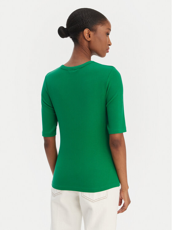 Tommy Hilfiger Tommy Hilfiger Tricou WW0WW47308 Verde Slim Fit