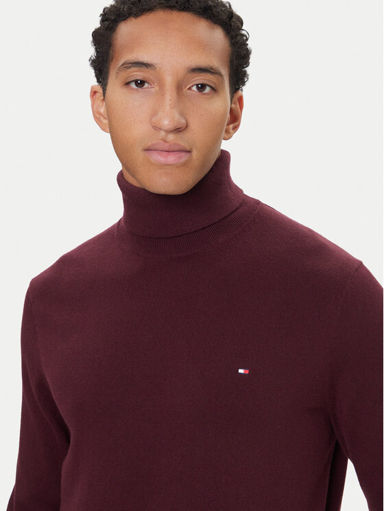 Tommy Hilfiger Tommy Hilfiger Rolák MW0MW28048 Bordová Regular Fit