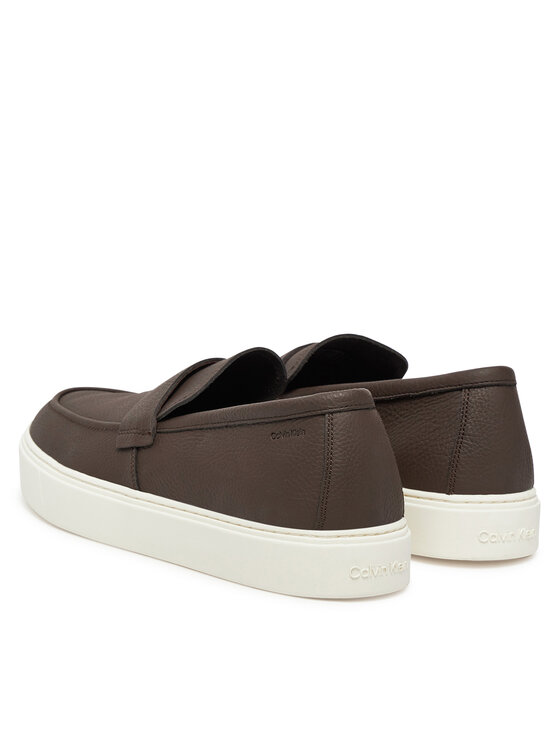 Calvin Klein Calvin Klein Sneakersy Moccasin Lth Unlined HM0HM01813 Brązowy