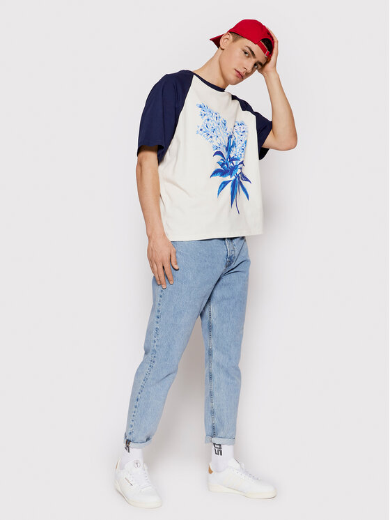 T-shirt Unisex College Bloom Blu scuro Regular Fit...