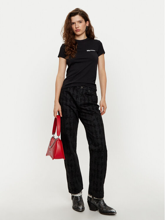 Karl Lagerfeld Jeans Karl Lagerfeld Jeans T-Shirt A1W17004 Schwarz Slim Fit