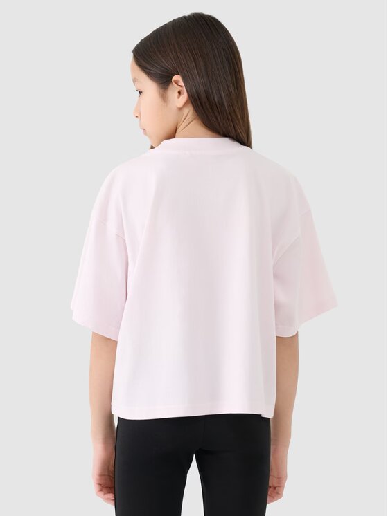 4F 4F T-shirt 4FJRSS25TTSHF2587-12S Bianco Cropped Fit
