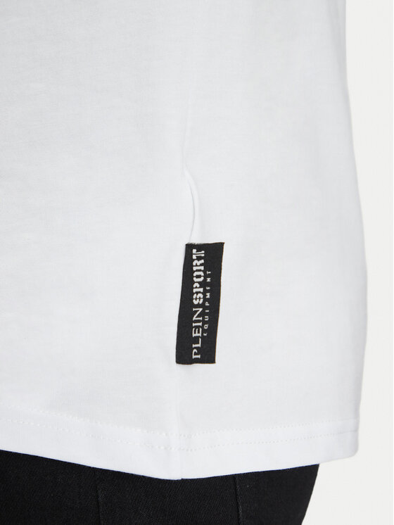 Plein Sport Plein Sport T-shirt SAEC MTK8019 STE001N Bijela Regular Fit