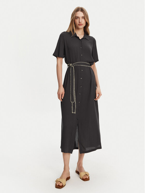 Roxy Roxy Marškinių tipo suknelė ERJWD03884 Pilka Regular Fit