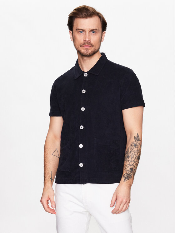 Oscar Jacobson Oscar Jacobson Риза 60206144 Тъмносин Regular Fit