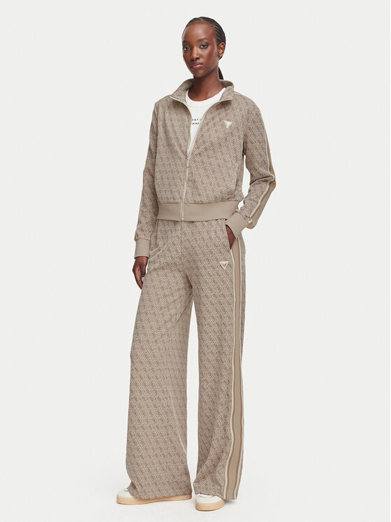 Guess Guess Teplákové nohavice V6YB27 K5181 Béžová Relaxed Fit