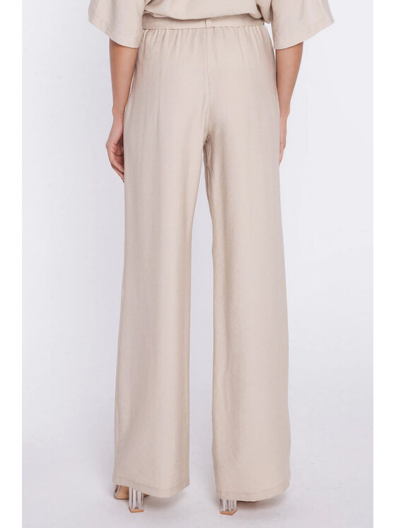 NIFE NIFE Kalhoty z materiálu SD135 Béžová Modern Relaxed Fit
