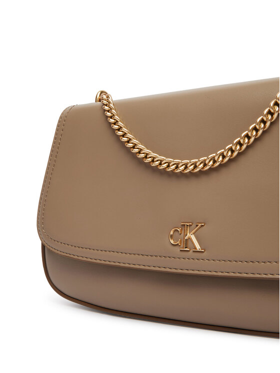 Calvin Klein Calvin Klein Borsetta Ck Convertible Chain Medium Bag LV04F3171G Beige