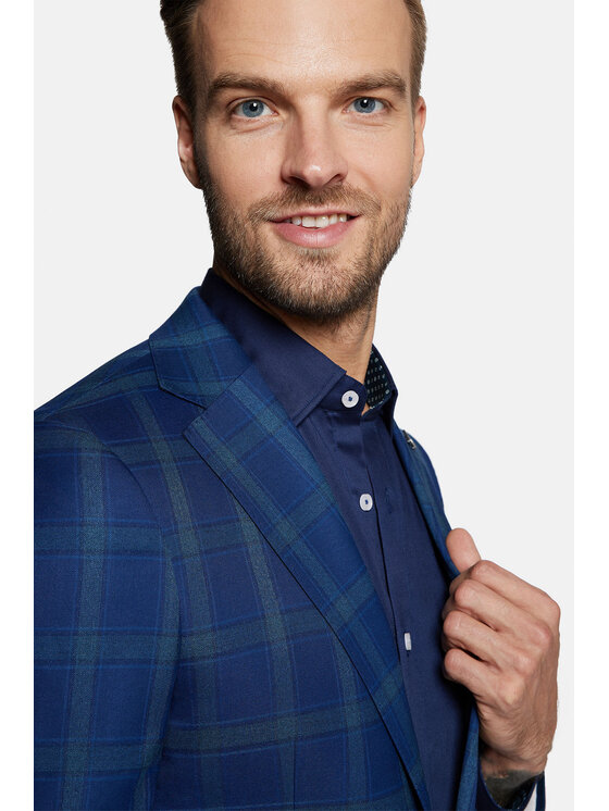 Lancerto Lancerto Garnitur Orlando GA073123000005 Granatowy Slim Fit