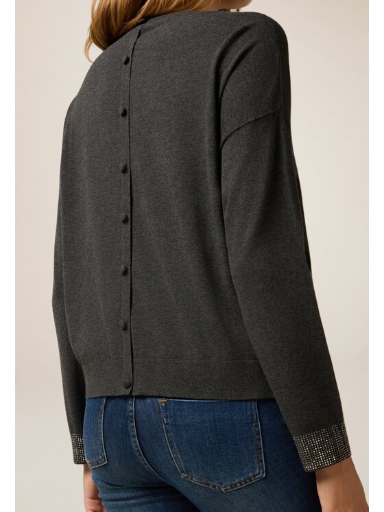 Oltre Oltre Cardigan M298J005033N023 Grigio Slim Fit