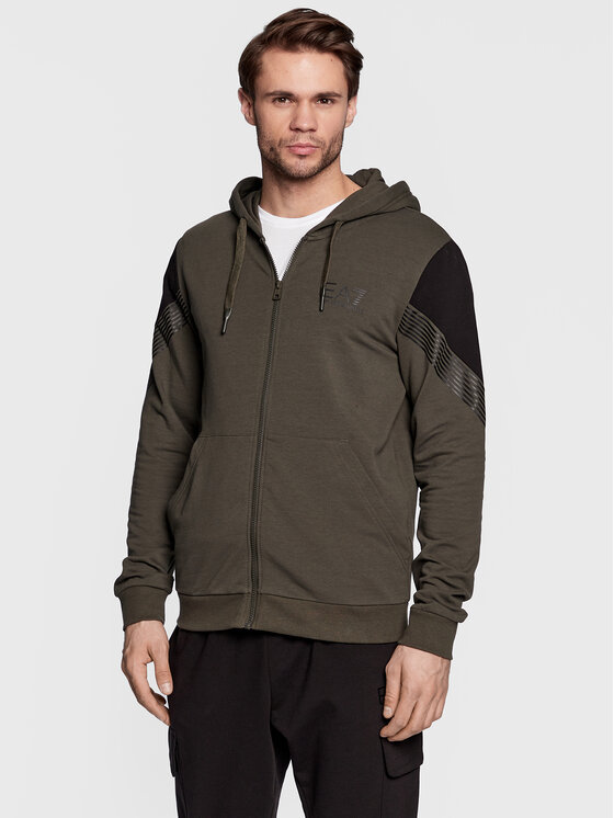 Ea7 khaki 2025 hoodie