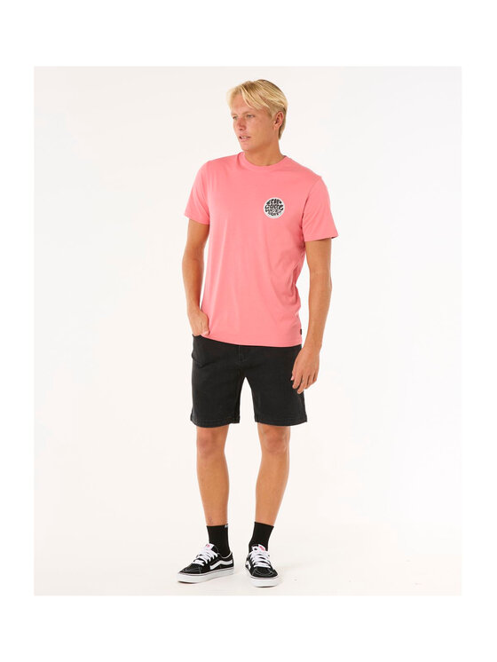 Rip Curl Rip Curl T-Shirt Wettie Passage Icon Tee Różowy Standard Fit