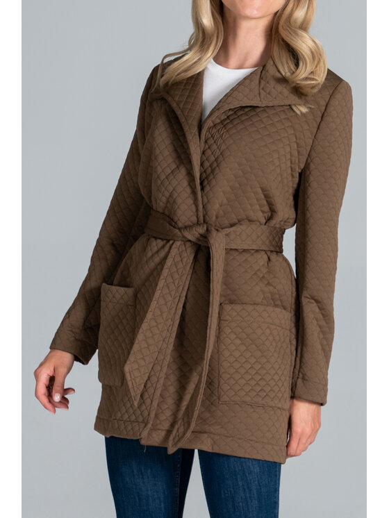 FIGL FIGL Παλτό M814 Καφέ Regular Fit