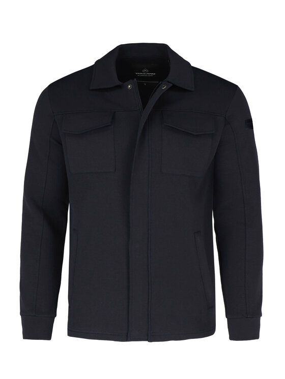 Volcano Volcano Bluza JB-OAK Granatowy Regular Fit