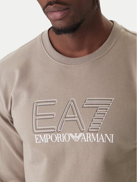 EA7 Emporio Armani EA7 Emporio Armani Mikina 7M001312 AF13512 U6167 Béžová Regular Fit