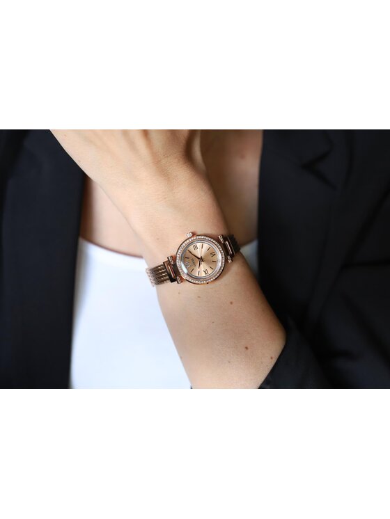 Guess Guess Zegarek W1009L3 Różowe złoto