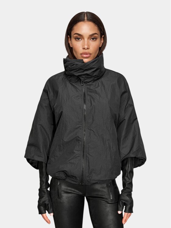 MADE BY SOCIETY MADE BY SOCIETY Kurtka anorak Crisis - H27844 Czarny Basic Fit