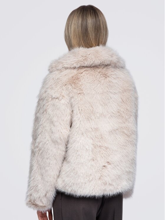 Ombre Ombre Kožešina OW-FR-E0002 Béžová Relaxed Fit