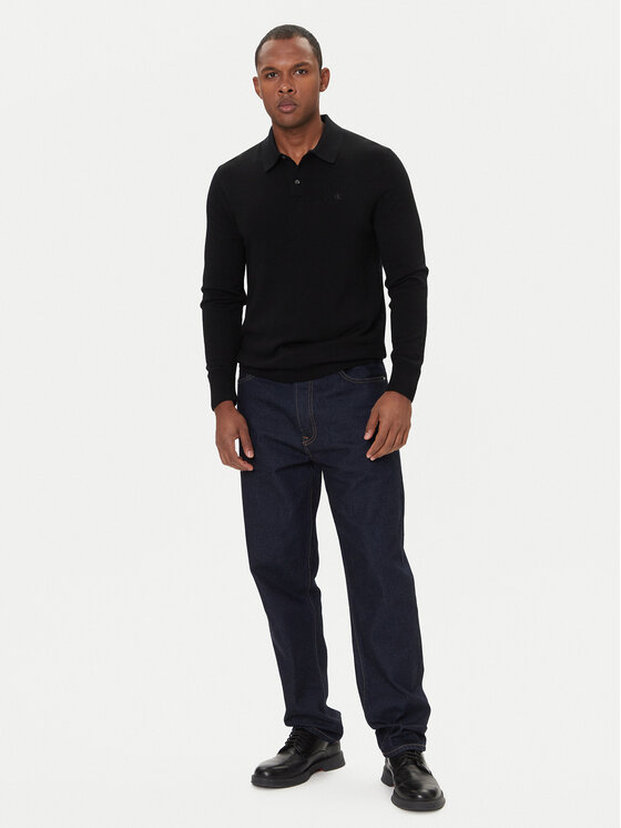 Calvin Klein Calvin Klein Jeansy 90's LV04RD713G Granatowy Straight Fit