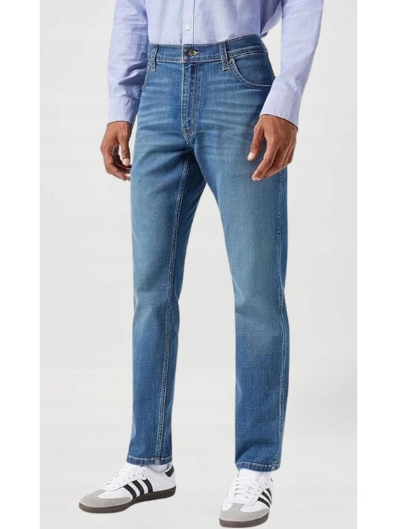 Wrangler Wrangler Jeansy Athletic Fit Niebieski Regular Fit