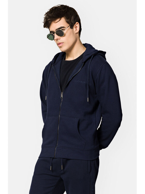 Lancerto Lancerto Bluza Amir BL073222000010 Granatowy Regular Fit