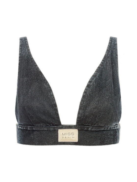 MissDenim MissDenim Biustonosz top Denim Top Szary Basic Fit
