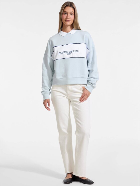 Guess Jeans Guess Jeans Μπλούζα 173679 Γαλάζιο Classic Fit
