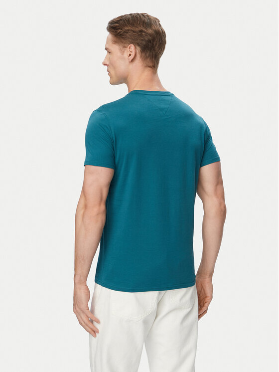 Tommy Jeans Tommy Jeans T-shirt DM0DM04411 Verde scuro Slim Fit