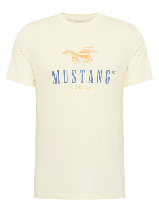 Mustang Mustang T-shirt ALEX C PRINT Bianco Regular Fit