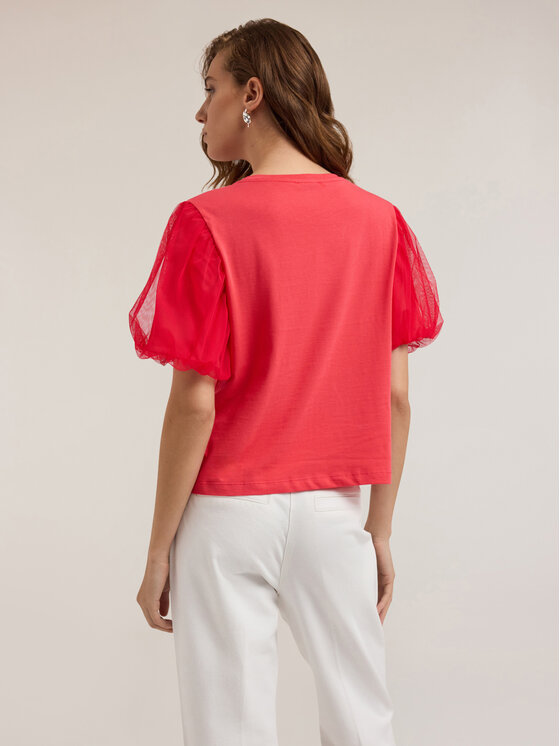 Motivi Motivi T-shirt G007W003496N016 Rosso Regular Fit