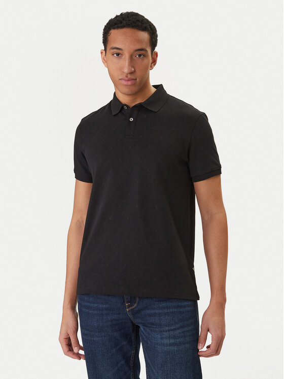 Guess Guess Tricou polo M6RP05 KD181 Negru Regular Fit
