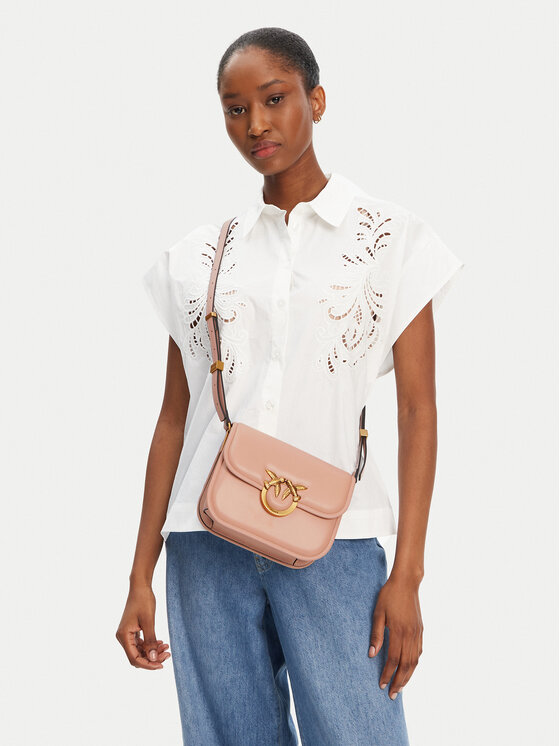 PINKO PINKO Сумка Love Box Bag Fl Mini PE 25 PLTT 104297 A26L Рожевий