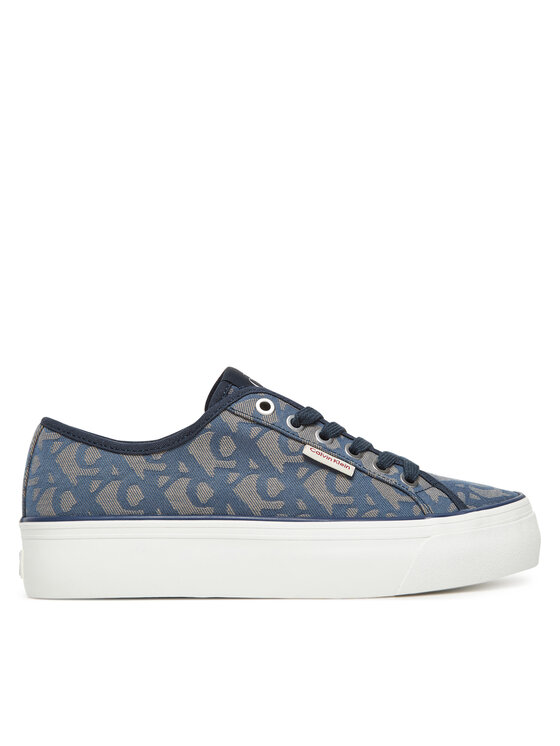 Sneakers Calvin Klein Jeans Vulc Flatf Jacquard YW0YW01965 Bleumarin