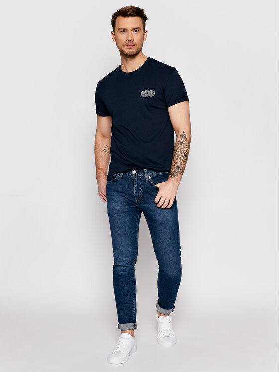 T-shirt Preston Small 12192593 Blu scuro Relaxed
