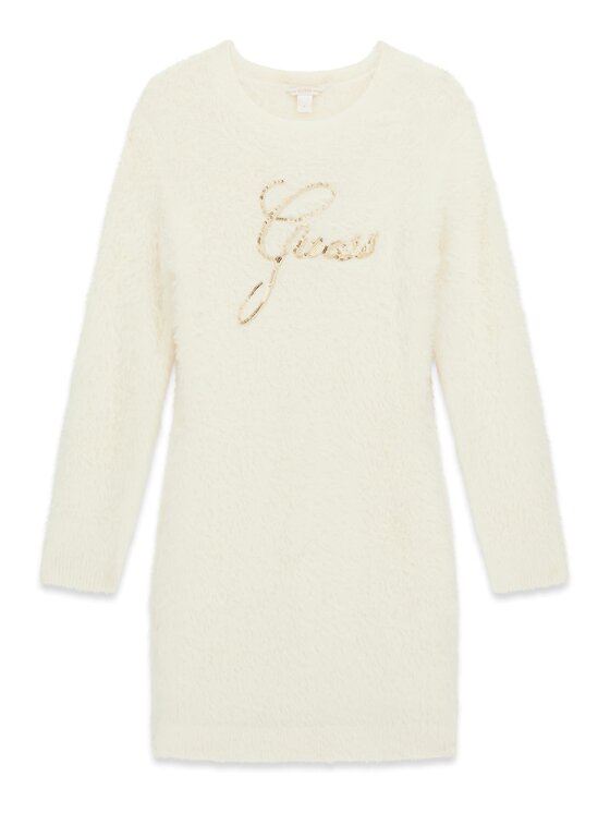 Guess Kids Guess Kids Každodenní šaty 184382 Bílá Classic Fit