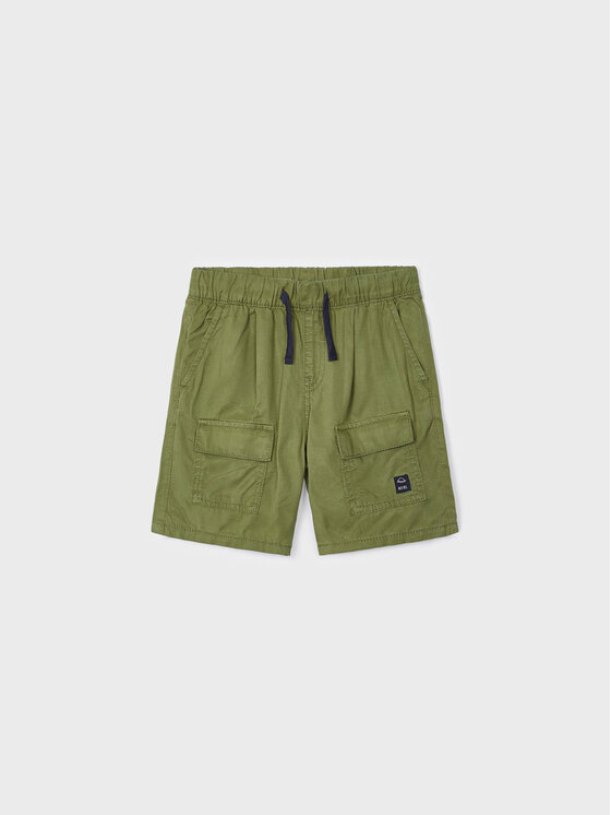 Mayoral Mayoral Pantaloncini di tessuto 3237 Verde Regular Fit