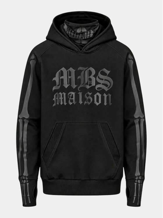 MADE BY SOCIETY MADE BY SOCIETY Kurtka anorak Bone Ritual - H18004 Czarny Basic Fit