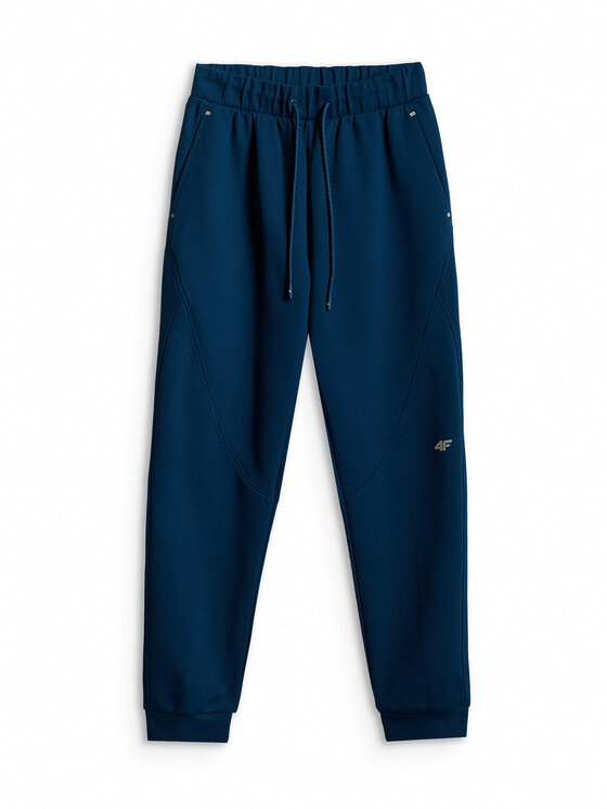 4F 4F Spodnie dresowe TREKKING Turkusowy Regular Fit