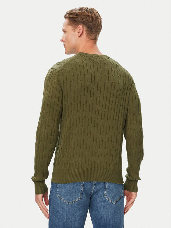 Tommy Hilfiger Tommy Hilfiger Sweter Classic MW0MW33132 Khaki Regular Fit