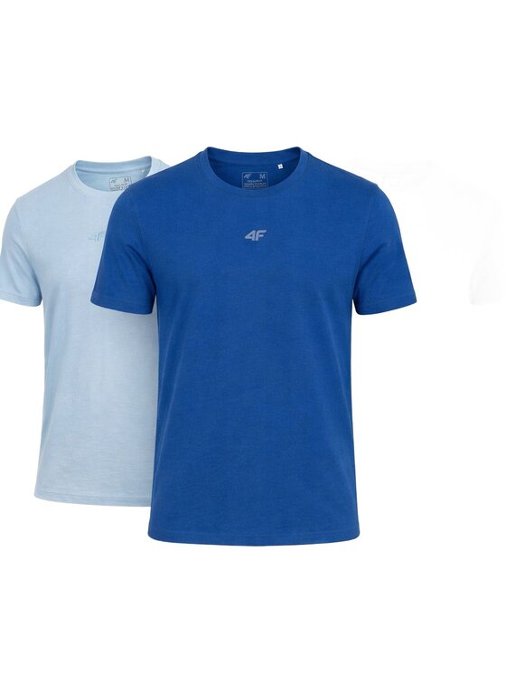 4F 4F T-Shirt Z-TTSHM3947-3-G Biały Regular Fit