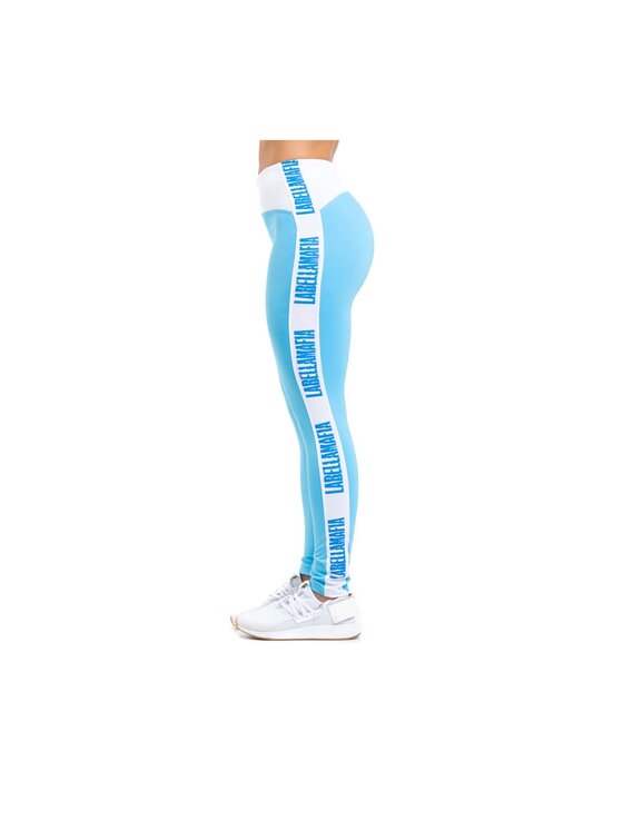 LaBellaMafia LaBellaMafia Legginsy ACQUA BLUE Niebieski Basic Fit