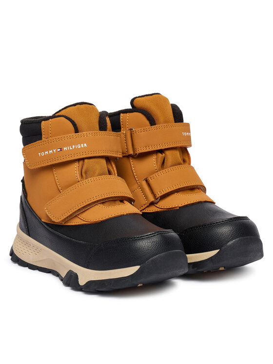 Tommy Hilfiger Tommy Hilfiger Stivali da neve Velcro Bootie T1X5-34134-1592 D Nero