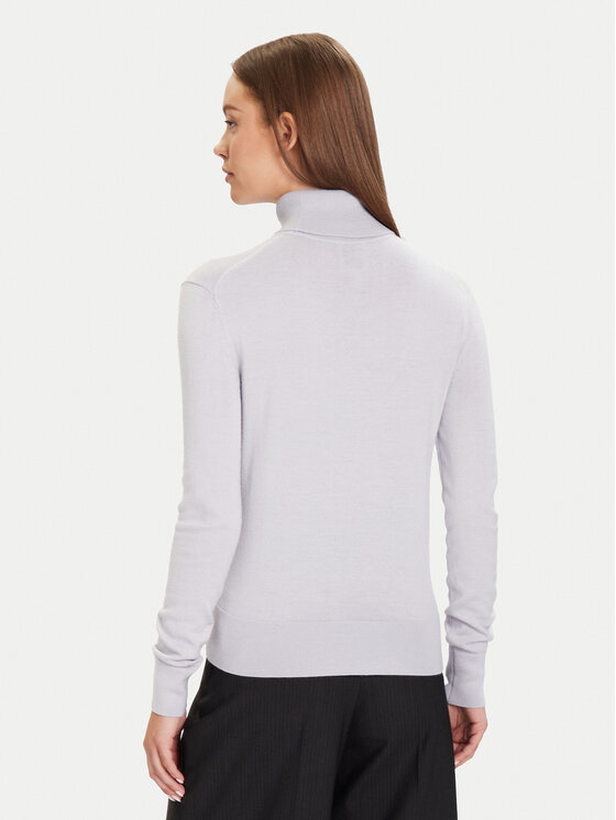 Calvin Klein Calvin Klein Bluză cu gât LV044D371G Violet Regular Fit