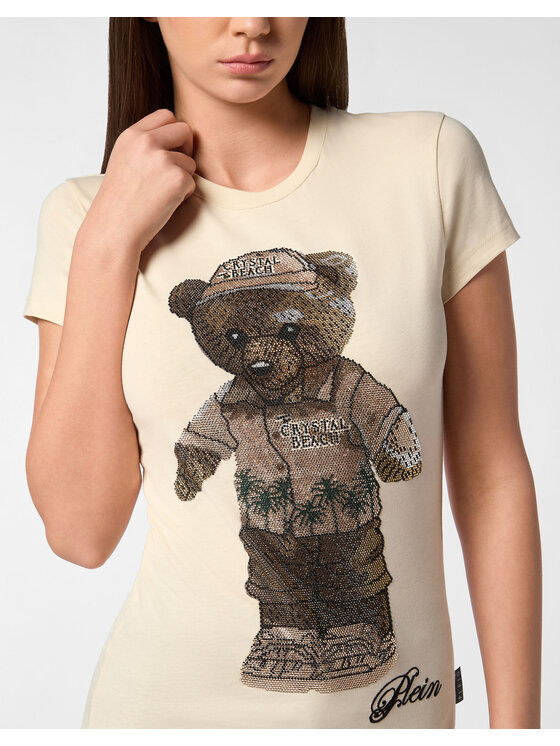 PHILIPP PLEIN PHILIPP PLEIN T-Shirt 27383 Beżowy