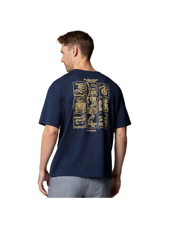 Columbia Columbia T-shirt Columbia Cedar Trail Back Graphic Tee Blu scuro Regular Fit