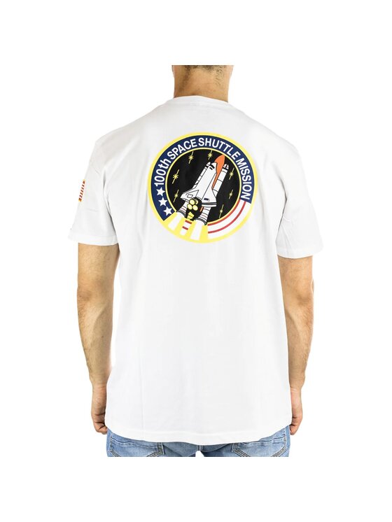 Alpha Industries Alpha Industries T-Shirt AI.176507-09-XXL Biały Regular Fit