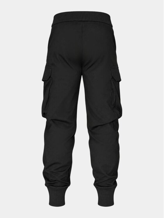 MADE BY SOCIETY MADE BY SOCIETY Spodnie materiałowe Cargo Trace - P17997 Czarny Basic Fit